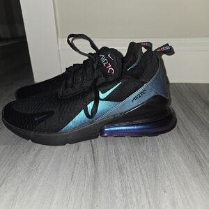 Nike Air Max 270 Black and Blue Sneakers